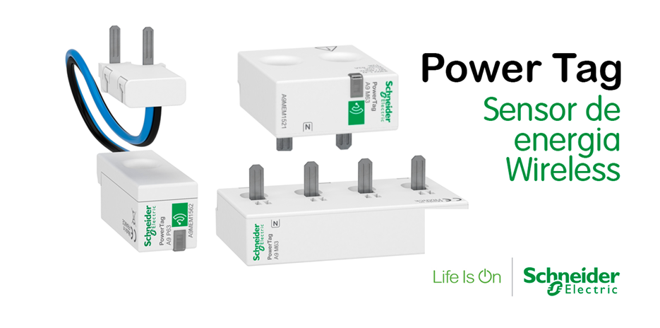 Sensor de energia Wireless Power Tag  da Schneider